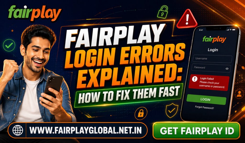 Fairplay Login Errors Explained How to Fix Them Fast