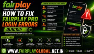 How to Fix Fairplay Pro Login Errors Quickly