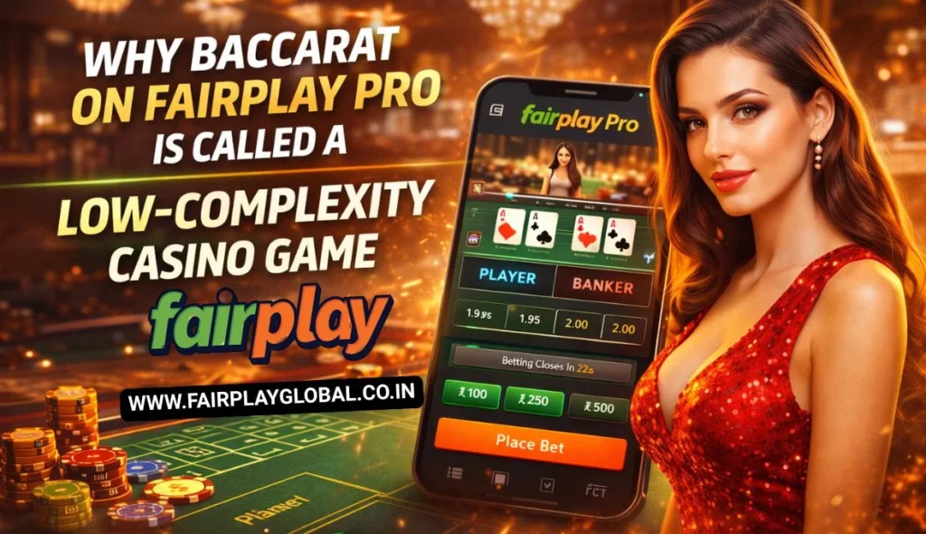 Why Baccarat on Fairplay Pro is Called a Low-Complexity Casino Game