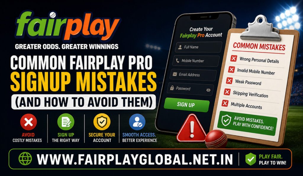 Common Fairplay Pro Signup Mistakes (And How to Avoid Them)