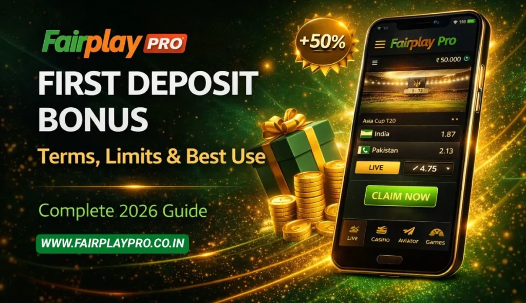 Fairplay Pro First Deposit Bonus Terms, Limits & Best Use