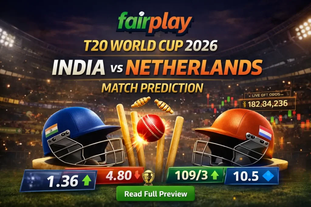 India vs Netherlands T20 World Cup Match Prediction on Fairplay (2026)