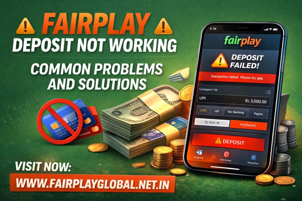 Fairplay Deposit Not Working Common Problems and Solutions