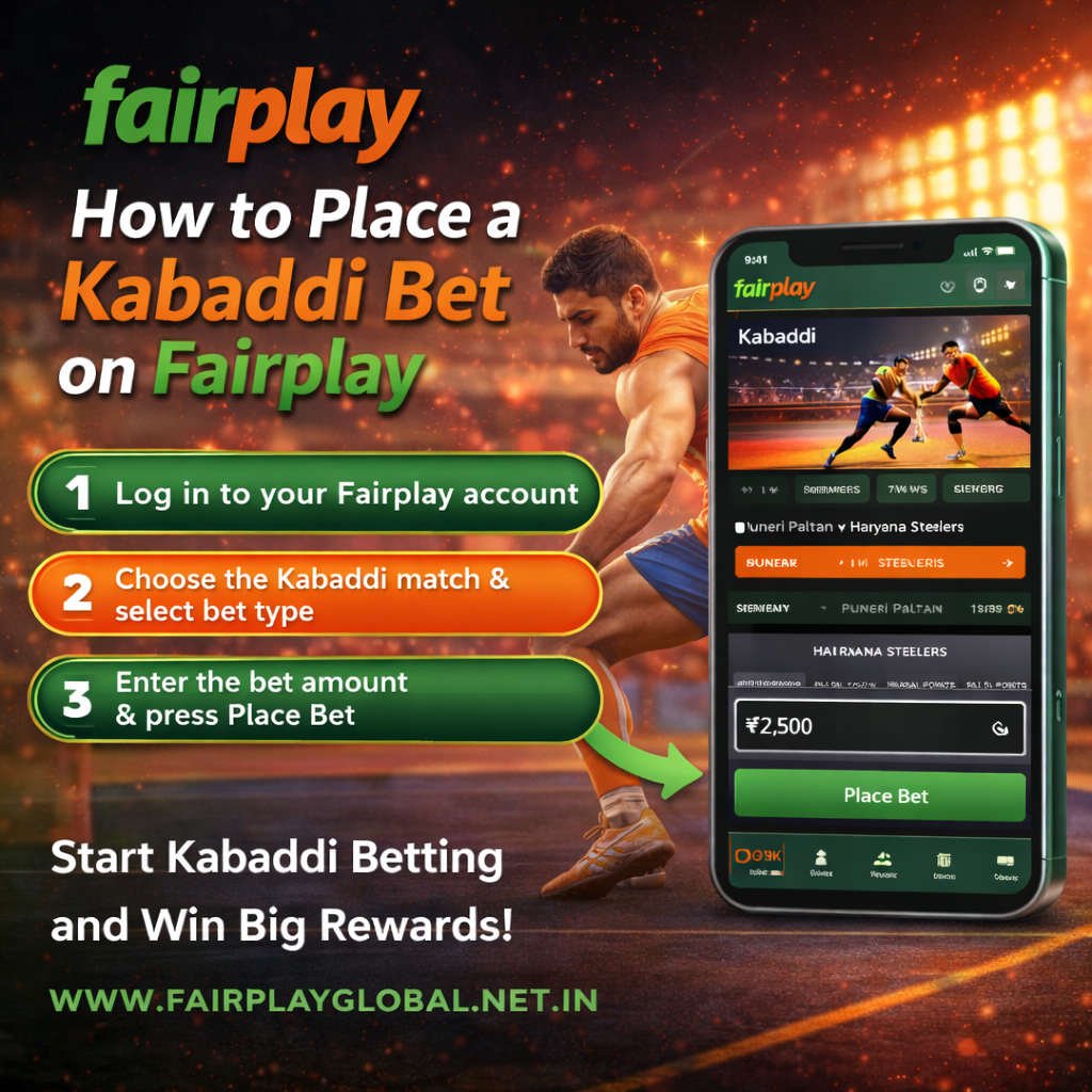How to Place a Kabaddi Bet on Fairplay
