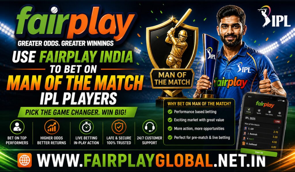 Use Fairplay India to Bet on Man of the Match IPL Players